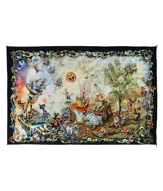 Gnome Dream Digital Art Print Tapestry