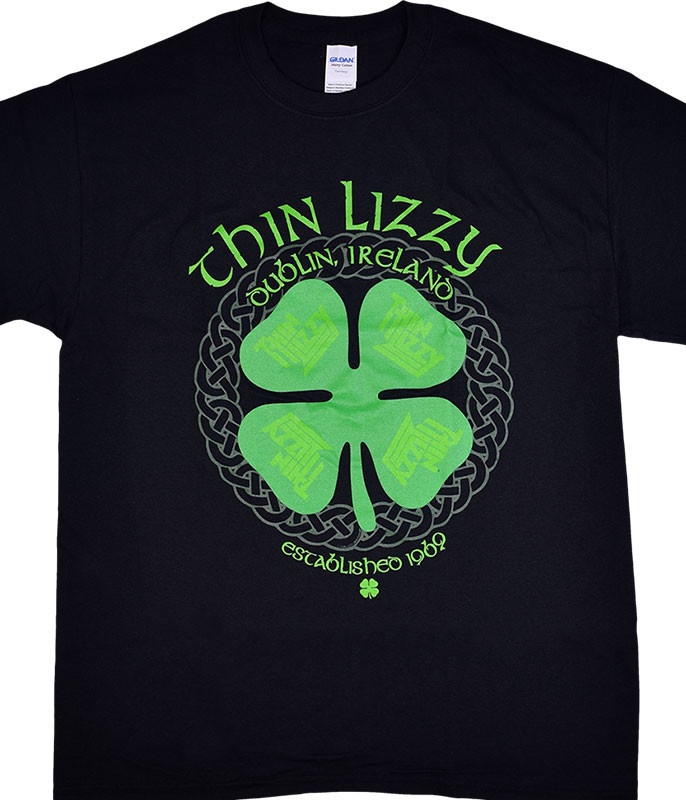 Thin Lizzy Dublin Ireland Black T-Shirt Tee