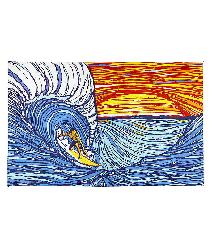 Sunset Surfer Tapestry