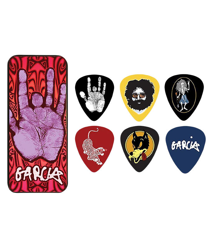 Jerry Garcia Guitar Picks and Tin