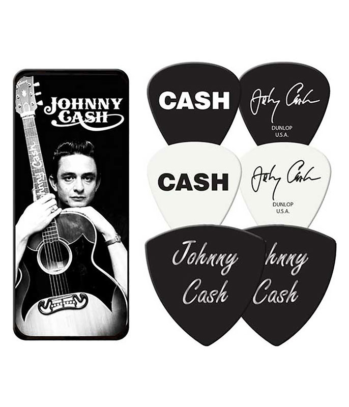 Johnny Cash Guitar Picks and Tin