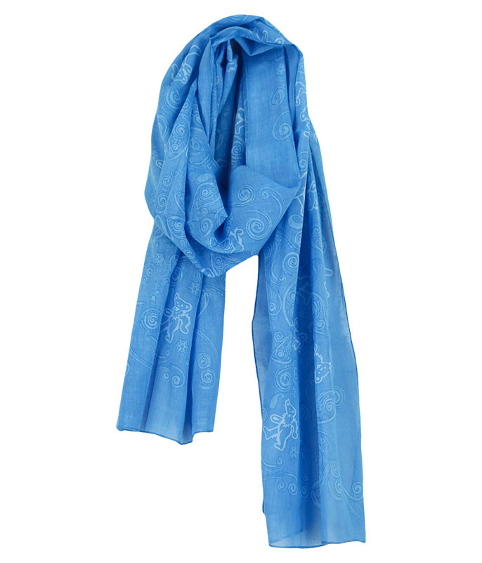 Grateful Dead GD Long Bear Blue Scarf