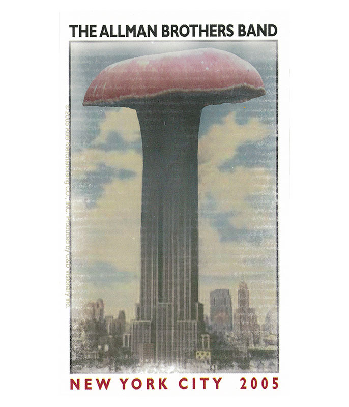 Allman Brothers Empire Shroom Sticker