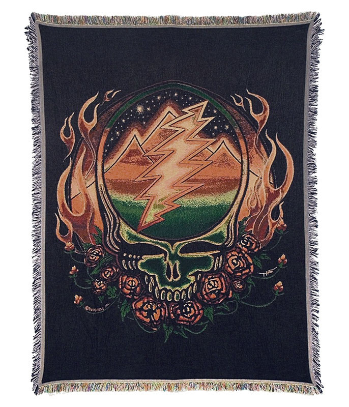 Grateful Dead GD Scarlet Fire Woven Blanket