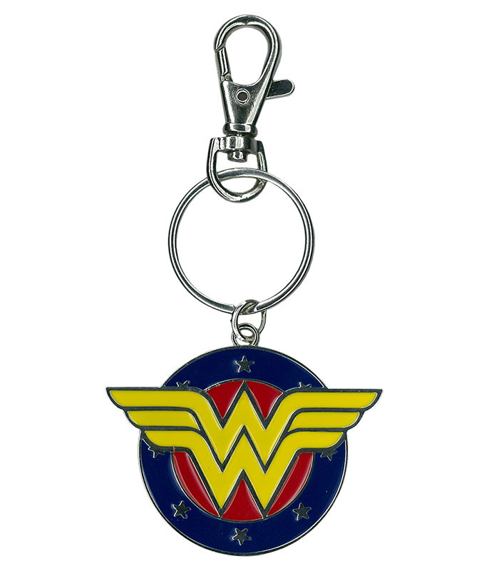 Wonder Woman Metal Keychain Liquid Blue