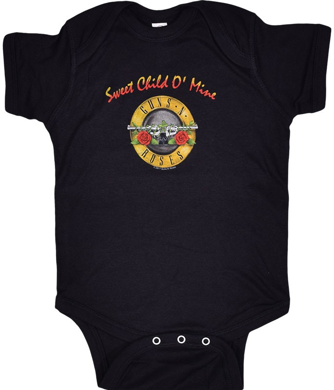 GNR Sweet Child Black Onesie