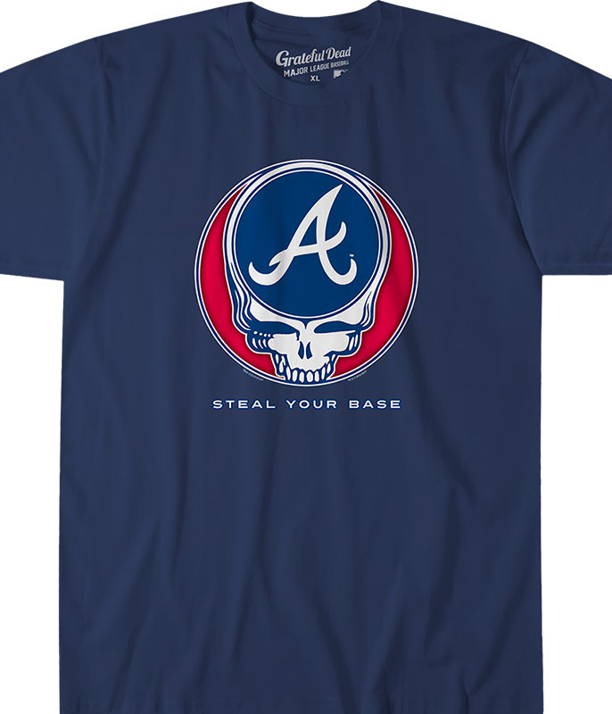 Atlanta Braves Baseball Tie Tee Shirt 18M / Navy Blue