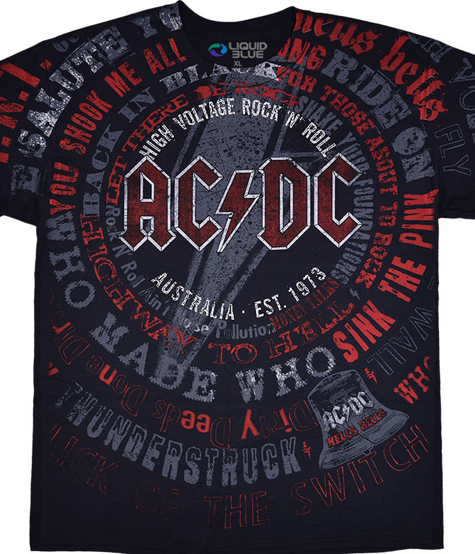 ACDC Women's Sweatshirt - Vintage Tie Dye Boyfriend Hoodie