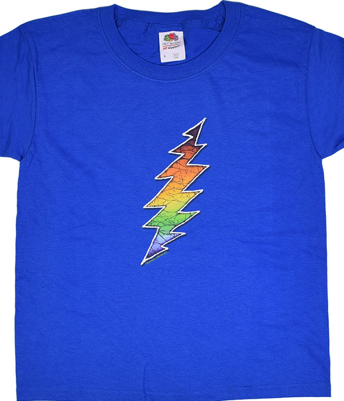 Grateful Dead GD Bolt Youth Blue T-Shirt Tee