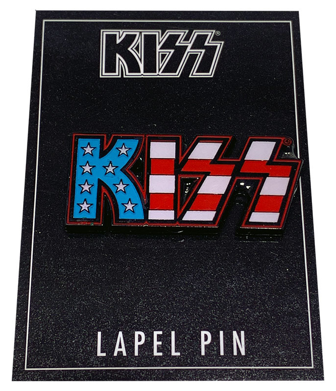 KISS American Flag Lapel Pin