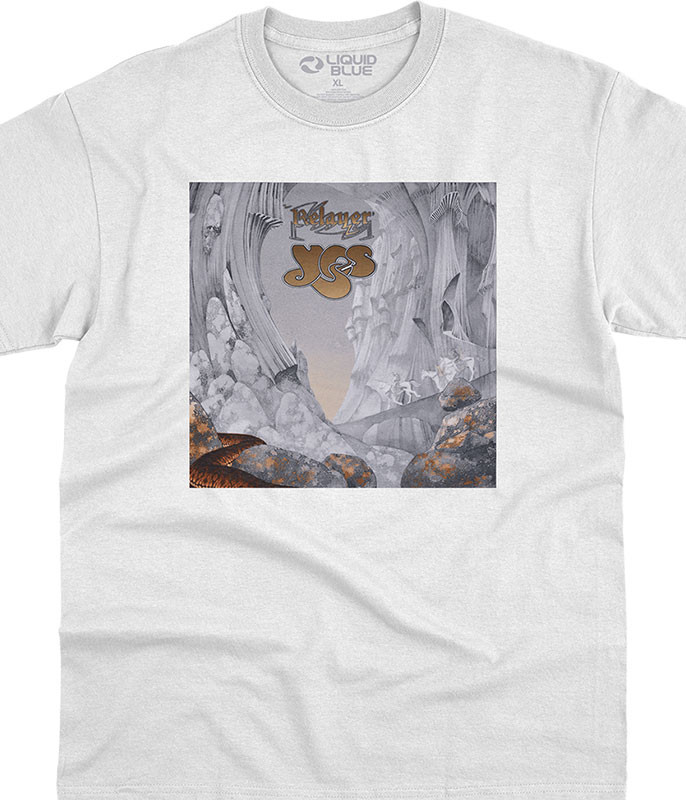 Relayer White T-Shirt Tee Liquid Blue