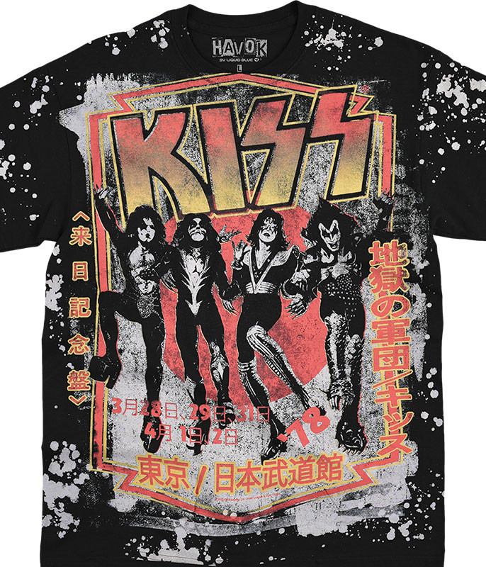 St Louis Cardinals Rock Band Kiss Liquid Blue Red T Shirt Dressed