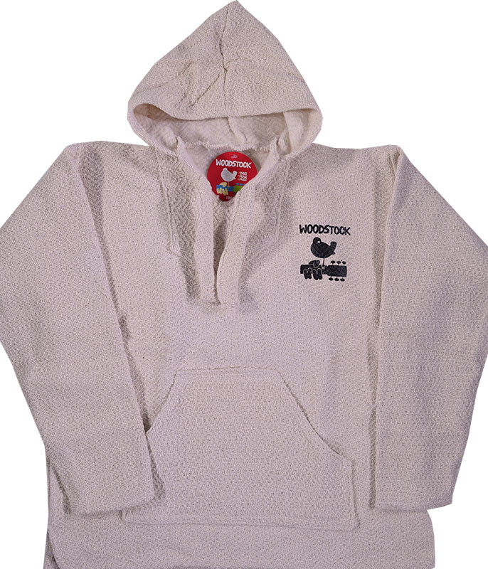 Woodstock Anniversary Natural Baja Hoodie