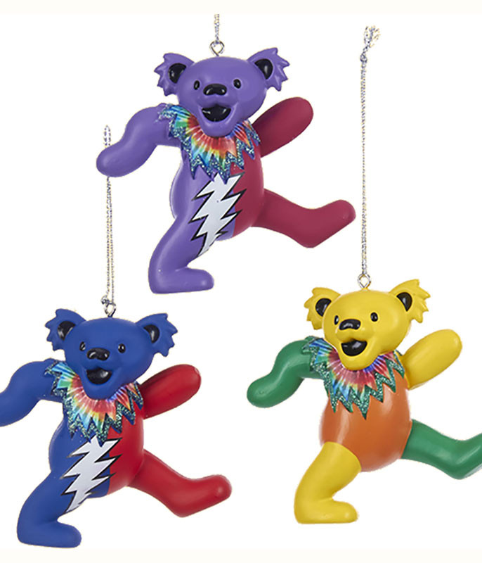 GD Dancing Bear 3pc Ornament Set