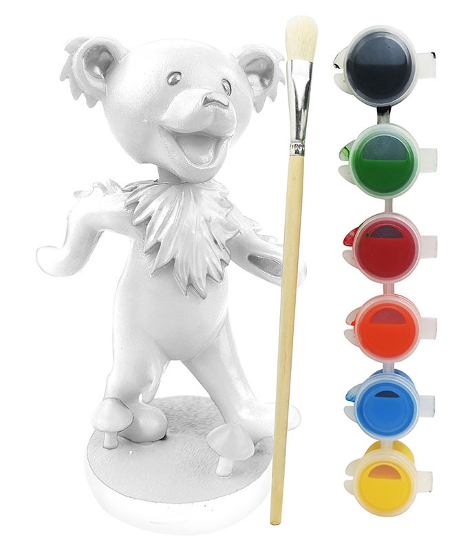 Grateful Dead Bobblehead Dancing Bear Paint Your Own Liquid Blue