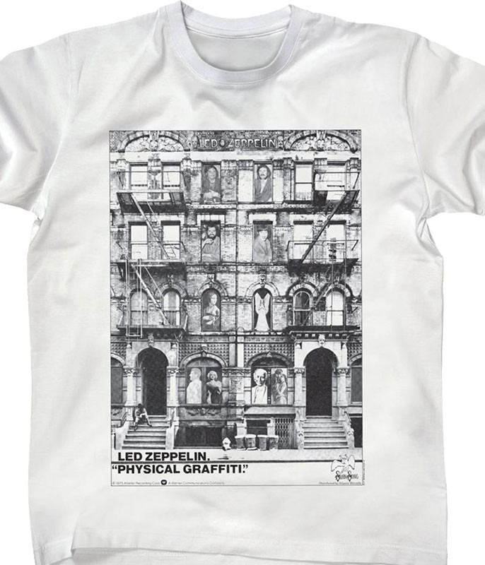 Led Zeppelin Physical Graffiti White T-Shirt