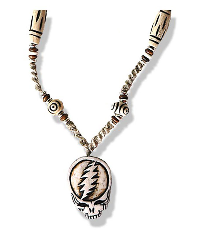 SYF Bone and Hemp Beaded Necklace