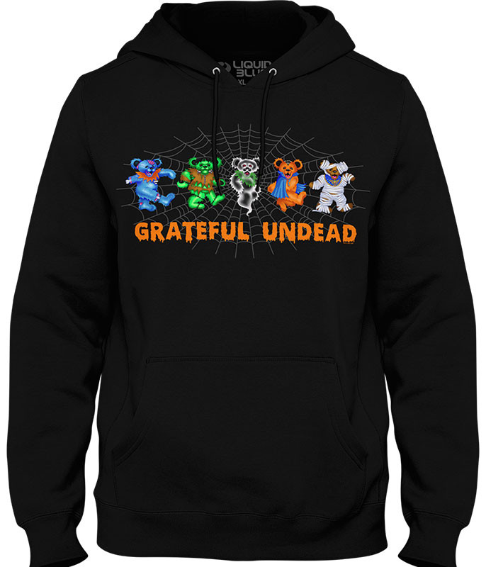 Grateful Dead Undead Bears Black Hoodie