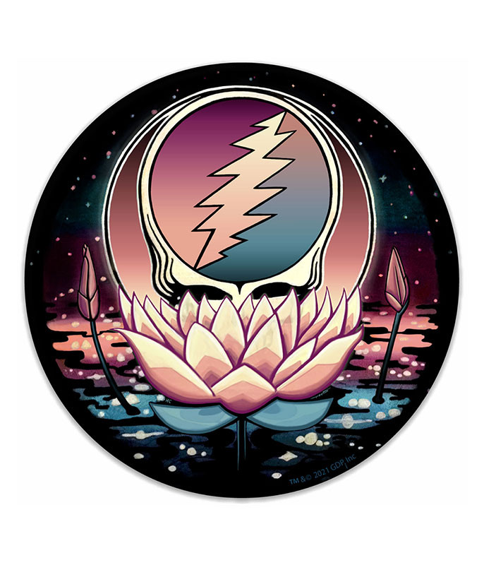 Grateful Dead Lotus Stealie Sticker