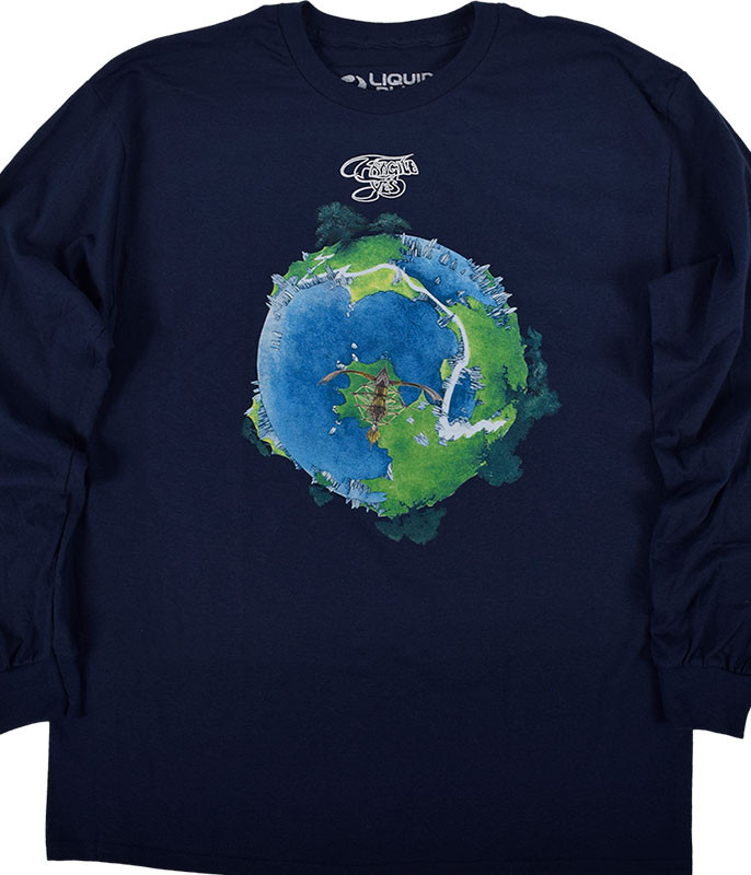 Fragile Navy Long Sleeve T-Shirt