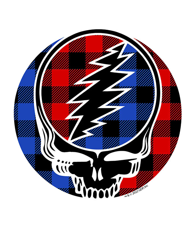 Grateful Dead Plaid SYF Sticker