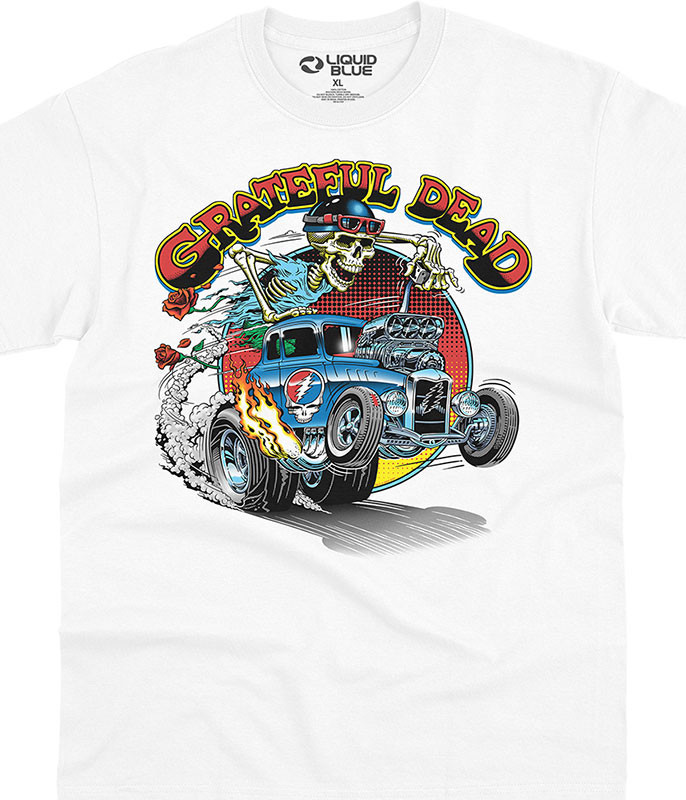Grateful Dead Steal Your Hot Rod T-Shirt Tee by Liquid Blue