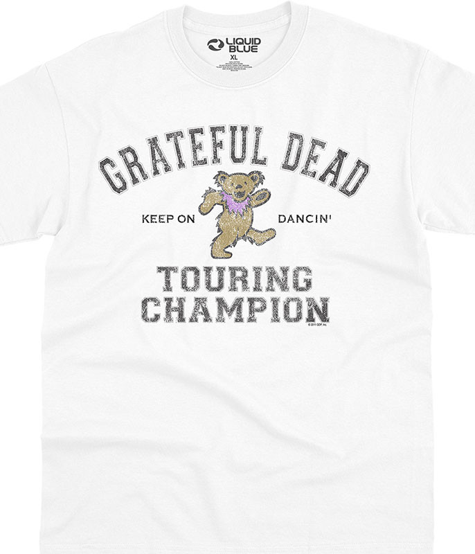Grateful Dead Touring Champion T-Shirt Tee by Liquid Blue