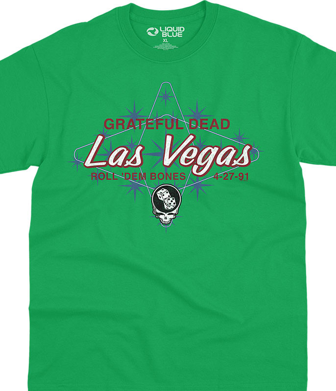 Grateful Dead Las Vegas T-Shirt Tee by Liquid Blue