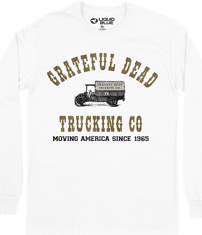 Grateful Dead Truckin Long Sleeve T-Shirt Tee by Liquid Blue