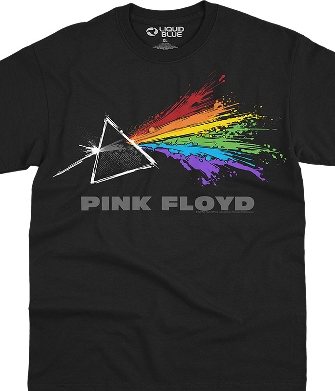 Pink Floyd Dark Side Liquid T-Shirt Tee by Liquid Blue