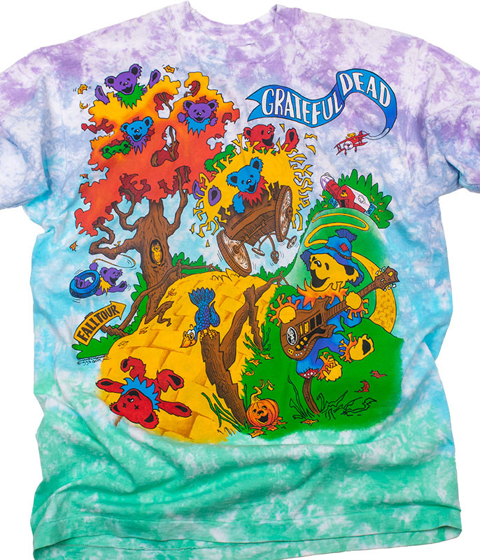 Grateful Dead Hayride 93 Rise & Fall Tour Tie-Dye T-Shirt Tee