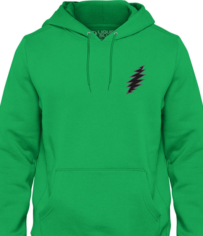 Grateful Dead Bolt Chest Hoodie by Liquid Blue