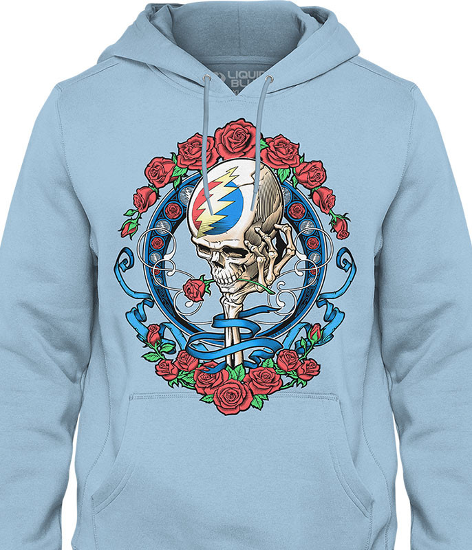 Grateful Dead Steal Your Face Nouveau Hoodie by Liquid Blue