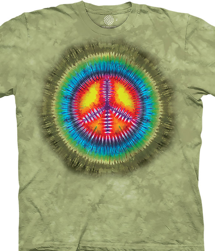 The Mountain Peace Tie Dye Classic Cotton T-Shirt