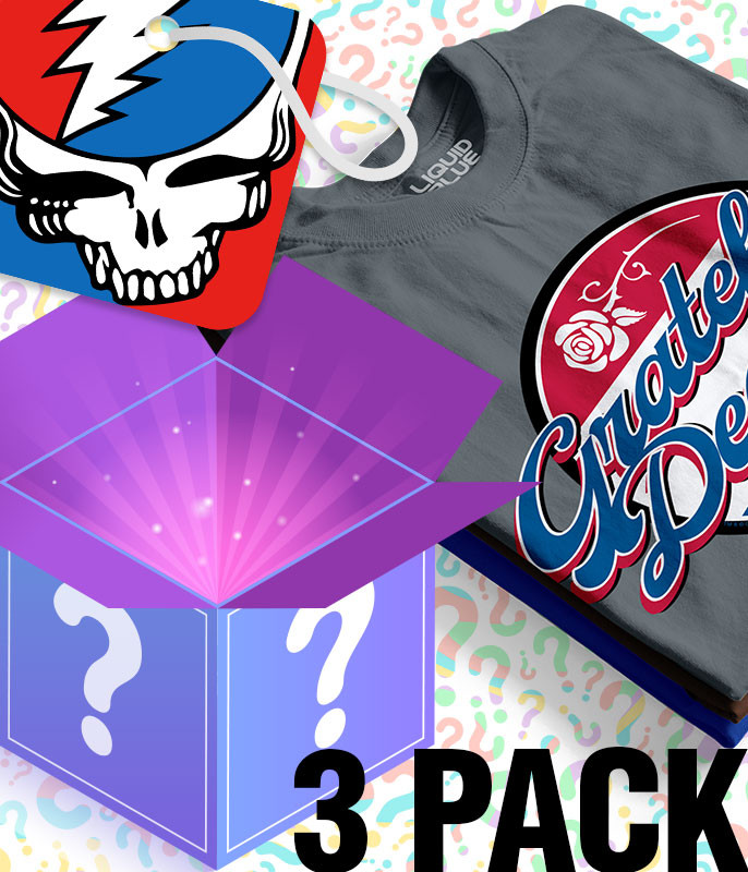 Grateful Dead Bertha V-Dye Tie-Dye T-Shirt Tee Liquid Blue