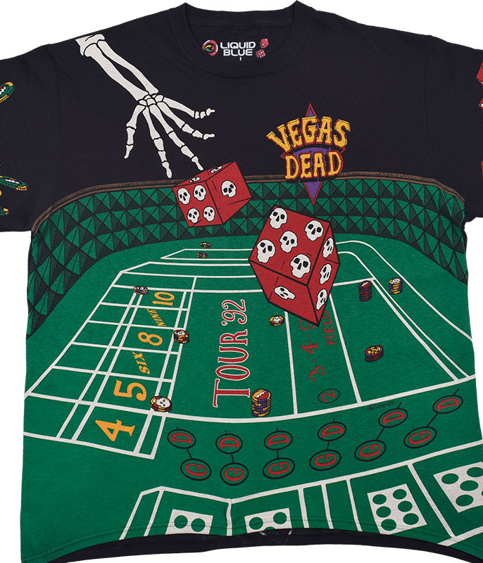 トップス GRATEFUL DEAD VEGAS TOUR '92 T-SHIRT L Vintage Grateful Dead Las Vegas 1992 T-shirt Rock 90s – For