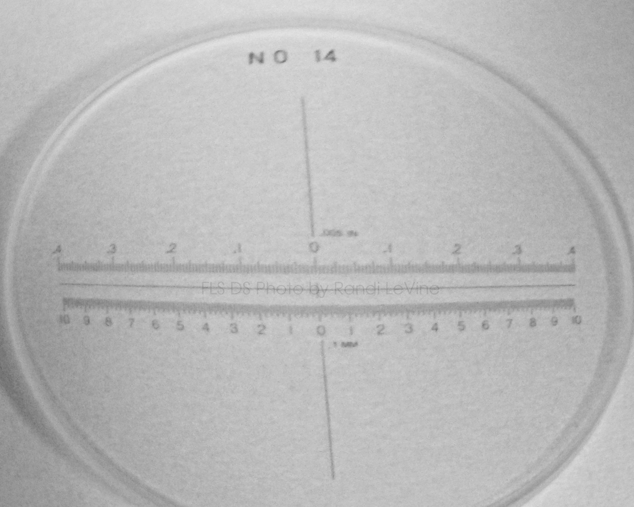 Optical Comparator Reticles , Scale for Peak 2016 , Reticle-2016-14 ,
#14 Scale