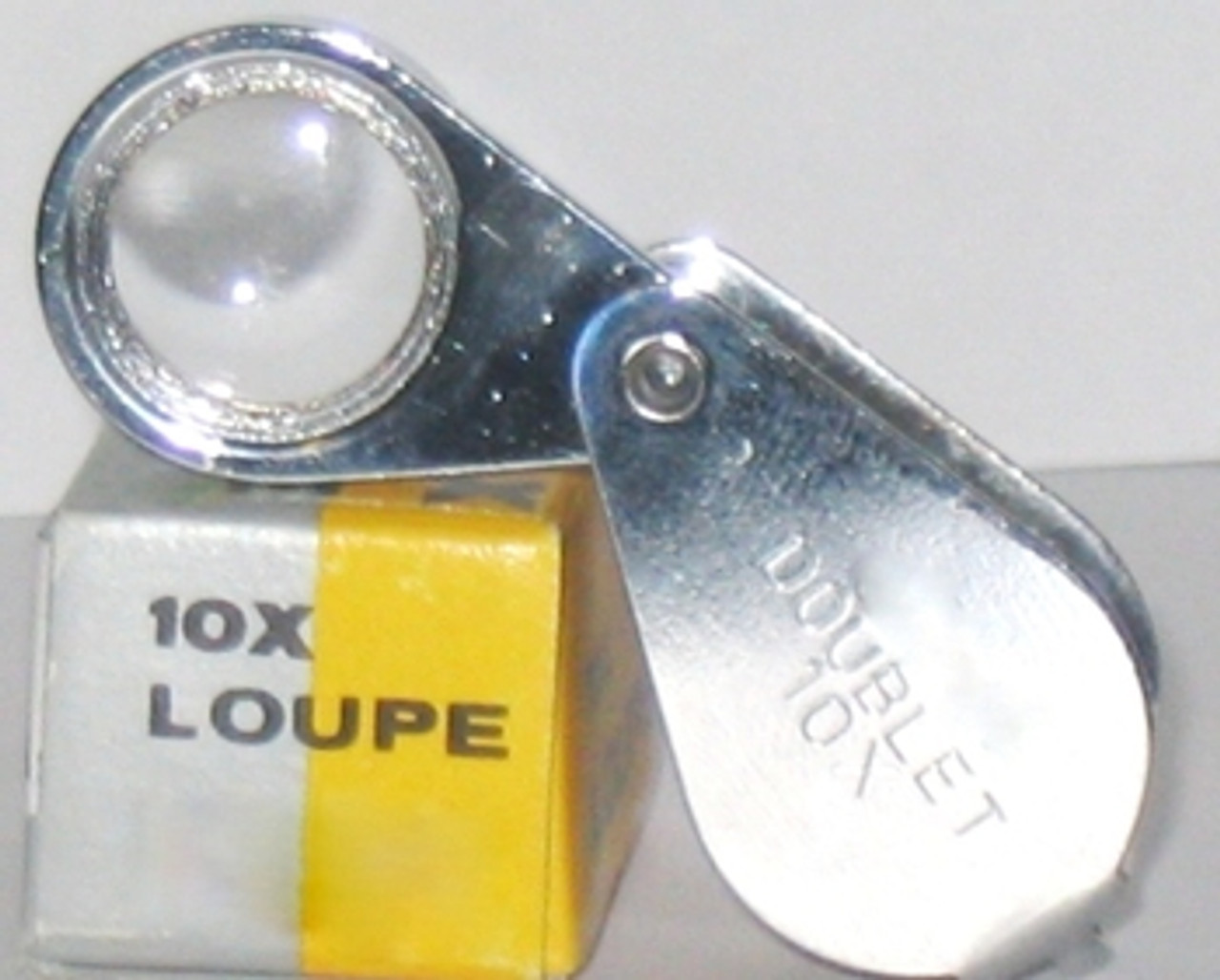 Diamond Cut Jewelers' Loupe, Chrome, 10X, 18mm Lens