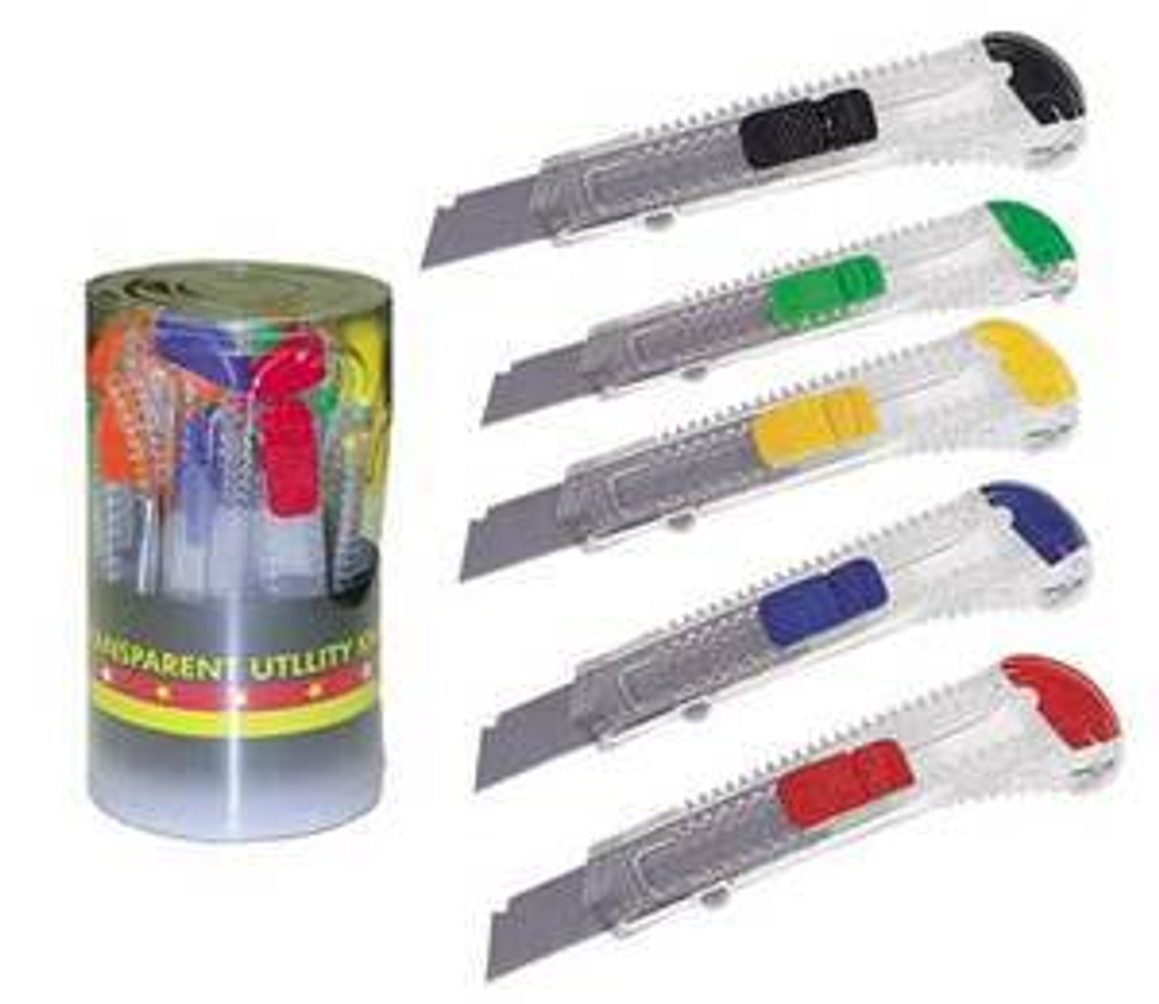 Utility Knife, Boxcutter, Plastic, Safety Cutter, Bulk Case, qty 48, 30112UC-cs