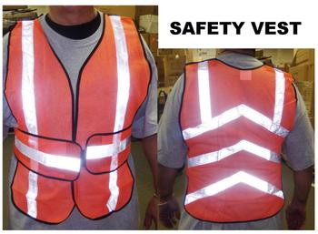Reflective Safety Vest Velcro Adjustable 1 size fits all