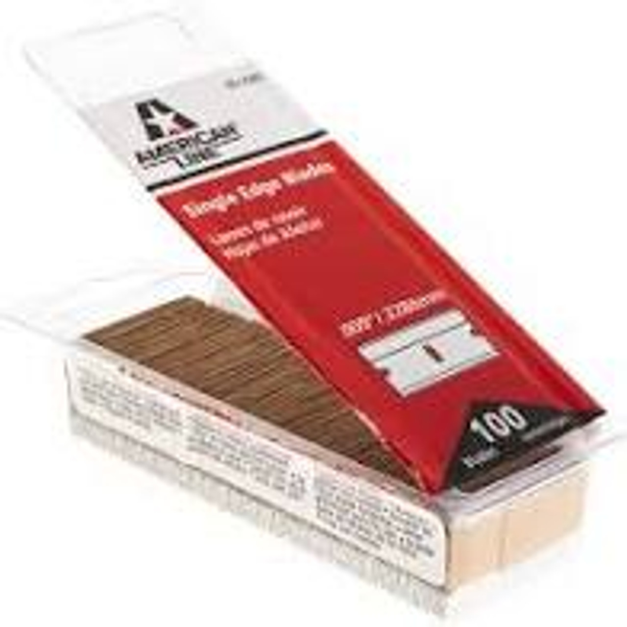 Single Edge Razor Blades, 100 box,.009, 9, American Line, AL-66-0089