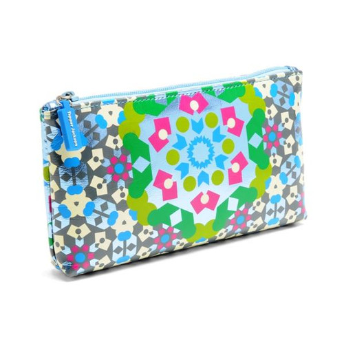 Cosmetic Purse in Kaleidoscope Blue design