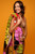 Beach Towel in Umbrella Flower Brown