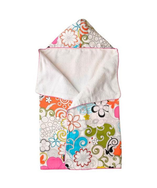 Baby Hooded Towel  in Delight design