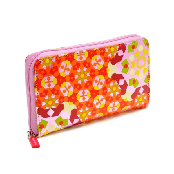 Zip Wallet in Kaleidoscope Pink design
