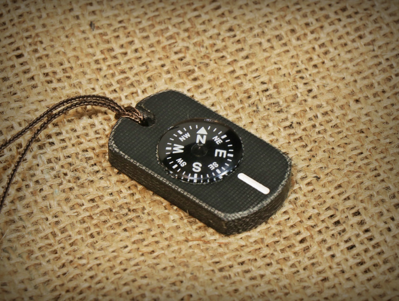 Micarta Pocket Compass - Sagewood Gear