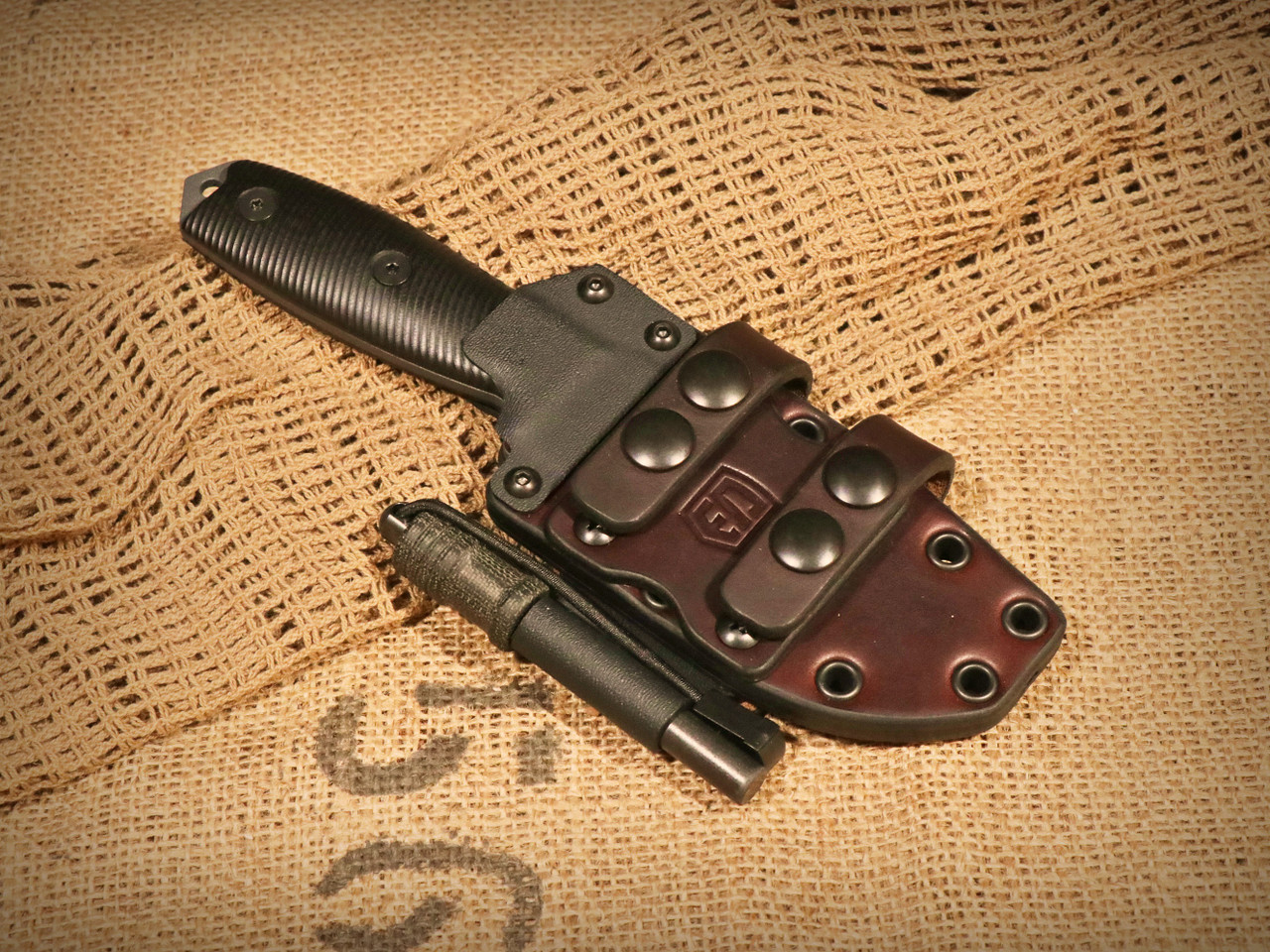 Bushcraft Knife 3 with MOLLE System on Sheath > STRONGWAY TOOLS, L.L.C.