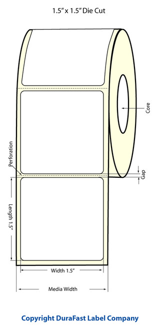 Primera LX810 4"x1.5" Matte Polypropylene Labels 933016