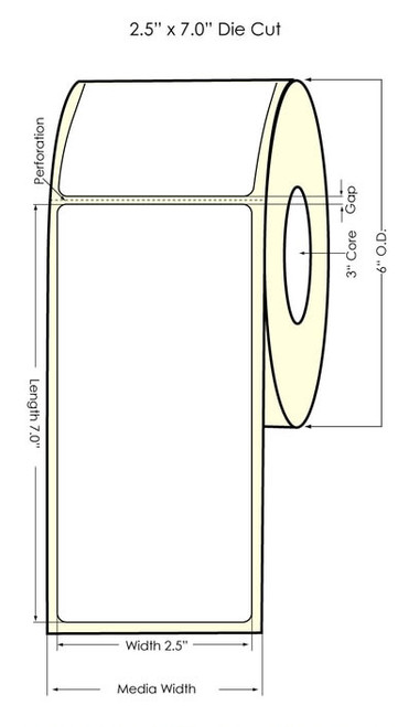 Primera LX810 2.01"x2.13" High Gloss Polypropylene Labels 934012