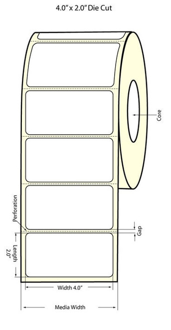 Epson 4" x 2" High Gloss Label for TM-C3400 & TM-C3500